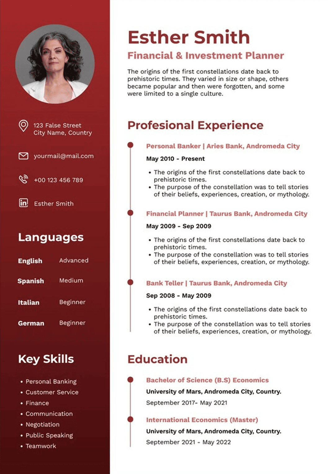 CV Modelo 2