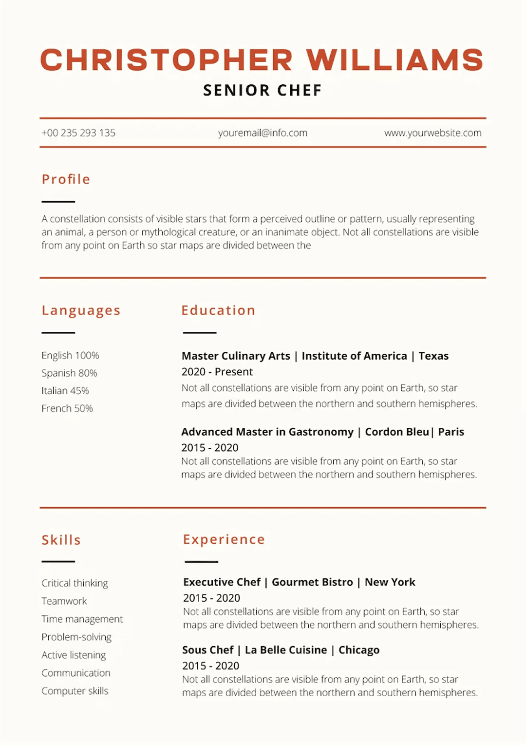 CV Modelo 7